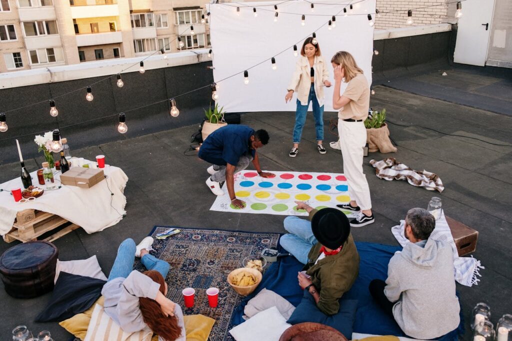 spending time with community for social wellness