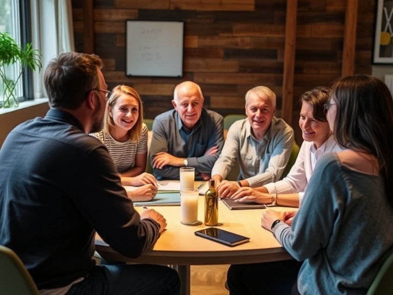 support group to limit harmful substances