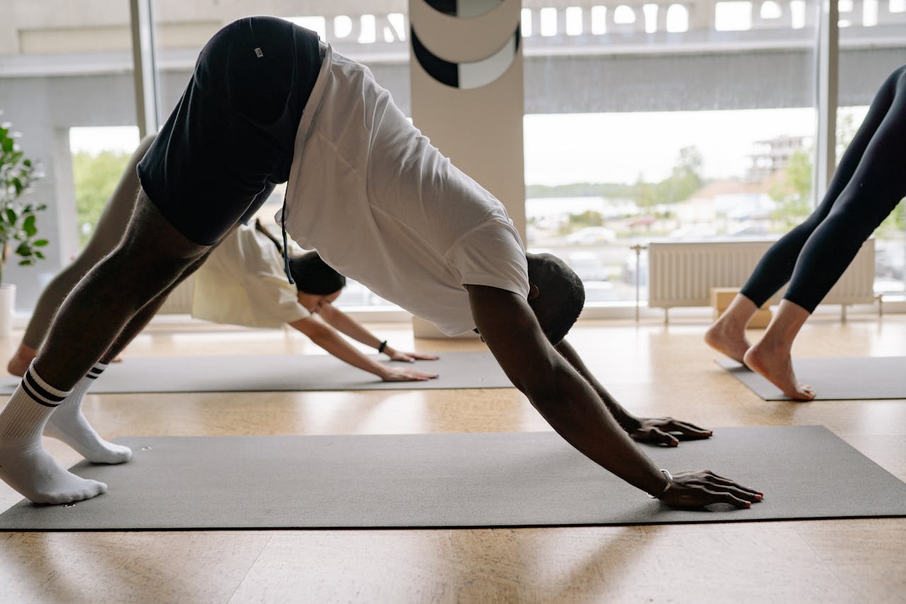 yoga downward dog